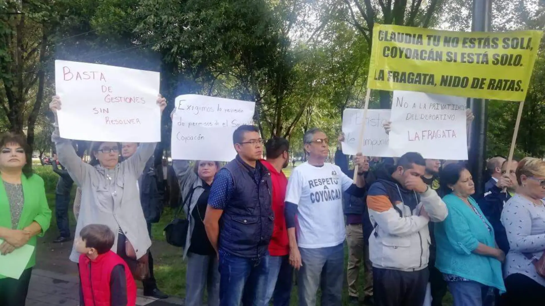 protesta claudia sheinbaum coyoacán